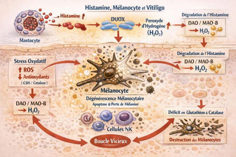 🔬 Histamine, m&eacute;lanocytes et vitiligo : et si le cha&icirc;non manquant &eacute;tait oxydatif ? Le vitiligo est encore trop souvent pr&eacute;sent&eacute; comme une maladie exclusivement auto-immune. Pourtant, les donn&eacute;es&hellip; ... | AUTOIMMUNITY | Scoop.it