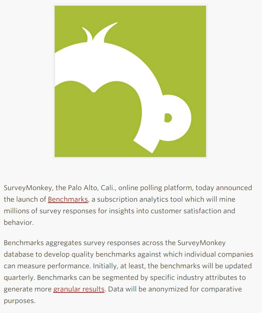 SurveyMonkey to sell comparative data - The Hub | The MarTech Digest | Scoop.it