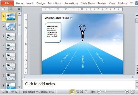 Visions And Targets Template For PowerPoint | PowerPoint Presentation | PowerPoint presentations and PPT templates | Scoop.it