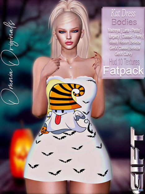 Kat Dress October 2022 Group Gift by Omnia Originals | Teleport Hub - Second Life Freebies | Second Life Freebies | Scoop.it