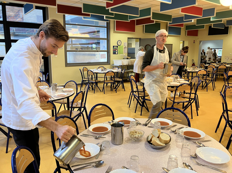 VIDÉO. Clément Dumont, chef étoilé, a régalé les écoliers d'Indre-et-Loire et du Loir-et-Cher | Revue de presse économique du Sud Touraine | Scoop.it