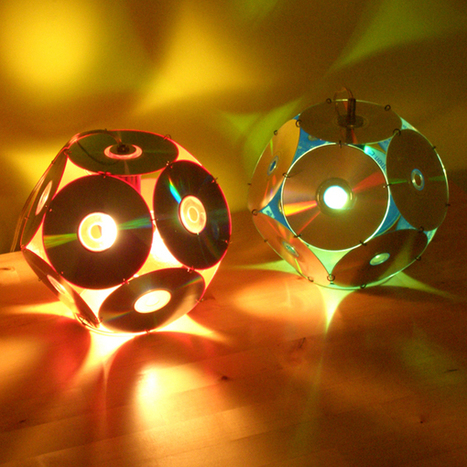Lampshades from old CD's | 1001 Recycling Ideas ! | Scoop.it