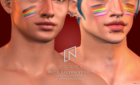 Pride Facepaint Set June 2021 Gift by Noche | Teleport Hub - Second Life Freebies | Second Life Freebies | Scoop.it