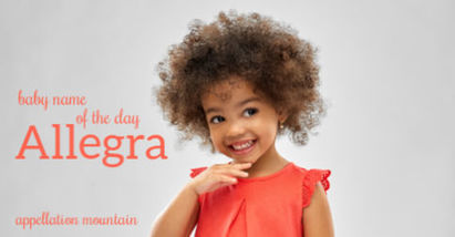 Allegra: Baby Name of the Day | Name News | Scoop.it
