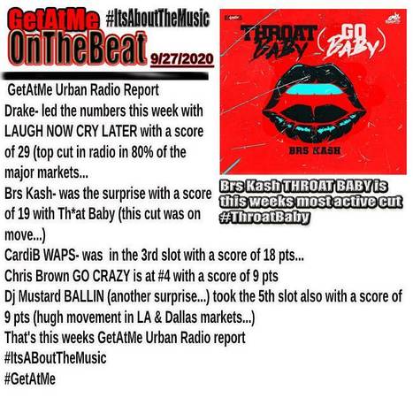 GetAtMe- Urban Radio Report Drake LAUGH NOW CRY LATER IS THIS WEEKS #1 | GetAtMe | Scoop.it