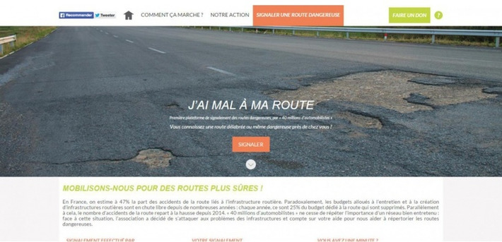 Un site de plus pour signaler les dangers de la route | Argent et Economie "AutreMent" | Scoop.it