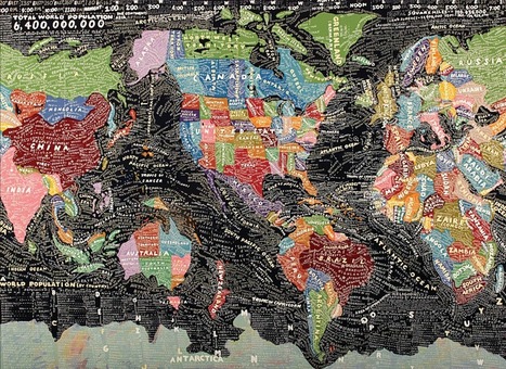 Maps Layered With Data Transform Into Art | Fantastic Maps | Scoop.it