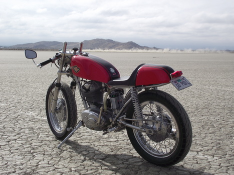 Mike McGeachy's 1966 Ducati 250 at the El Mirage dry lake | Ductalk: What's Up In The World Of Ducati | Scoop.it