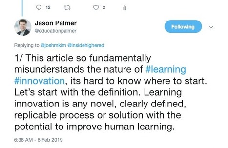 Debating the definition of learning innovation (opinion) | Innovation - what's all the fuss ? | Scoop.it