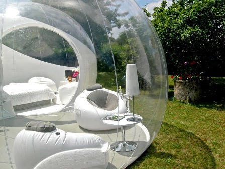 [insolite] Une maison bulle totalement transparente | Build Green, pour un habitat écologique | Scoop.it
