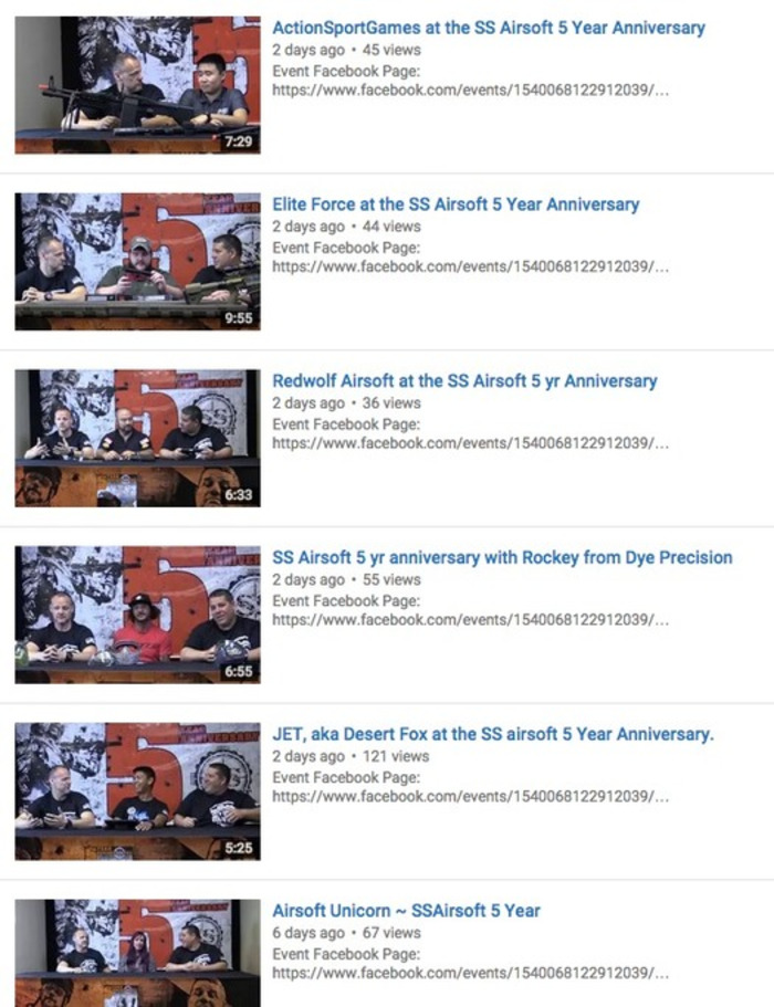 SS Airsoft 5th Anniversary Interviews - on YouTube | Thumpy's 3D House of Airsoft™ @ Scoop.it | Scoop.it