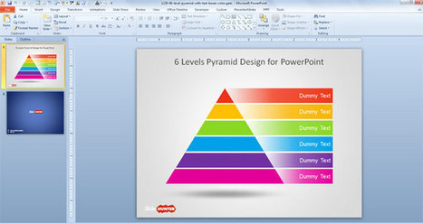 Free 6 Level Pyramid Template for PowerPoint | Free Business PowerPoint Templates | Scoop.it