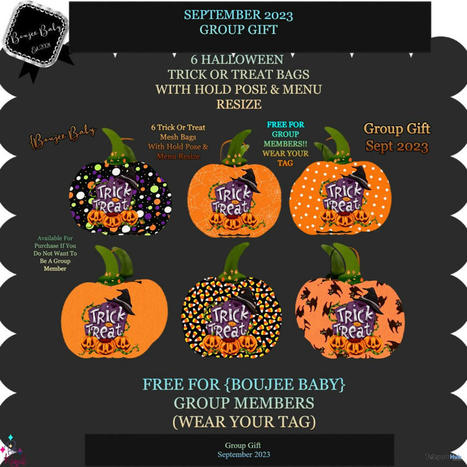 Trick or Treat Bag September 2023 Group Gift by Boujee Baby | Teleport Hub - Second Life Freebies | Second Life Freebies | Scoop.it