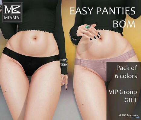 Easy Panties BOM May 2025 Group Gift by Miamai | Teleport Hub - Second Life Freebies | Second Life Freebies | Scoop.it