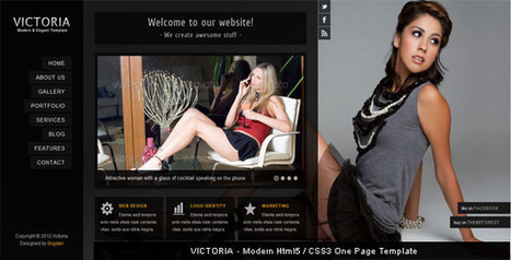 35 Free and Premium Creative HTML Website Templates and Layouts | Website template | Scoop.it
