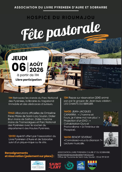 En raison des risques d'incendie, la F&ecirc;te pastorale qui devait se d&eacute;rouler le 6 ao&ucirc;t en vall&eacute;e du Rioumajou est rapatri&eacute;e &agrave; Saint-Lary Soulan | Vall&eacute;es d'Aure & Louron - Pyr&eacute;n&eacute;es | Scoop.it