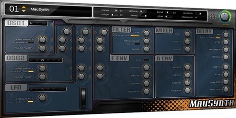 FREEWARE (VST.Win) - MauSynth - analog-modeling polyphonic VST synthesizer | Music Producer Lab | Scoop.it