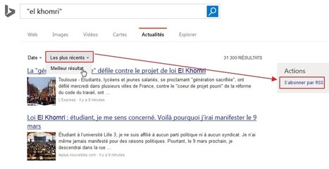 Surveillez les résultats de Bing grâce aux flux RSS | François MAGNAN  Formateur Consultant | Scoop.it