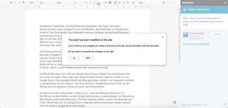 Offiziell: WordPress mit Google Docs verzahnen (für gemeinsames Arbeiten z.B.) | Wordpress-Webdesign | Scoop.it