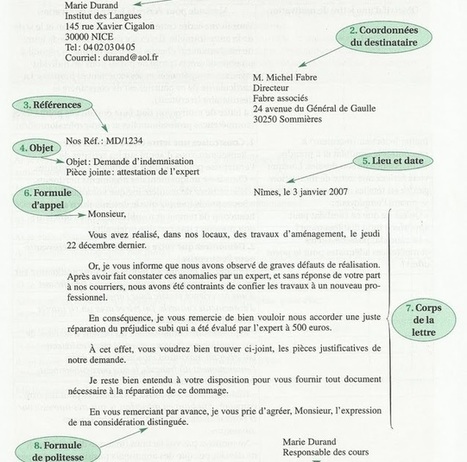 Exemple De Lettre Formelle En Francais  doniemas