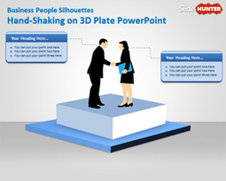 Free Handshake PowerPoint Template with 3D Stage - Free PowerPoint Templates - SlideHunter.com | Free Business PowerPoint Templates | Scoop.it