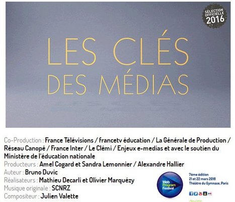 #spme2016 Soutenez #lesclédesmédias catégorie Web-Éducation jeunesse au @WebProgram_Fest en votant ici | TUICnumérique | Scoop.it