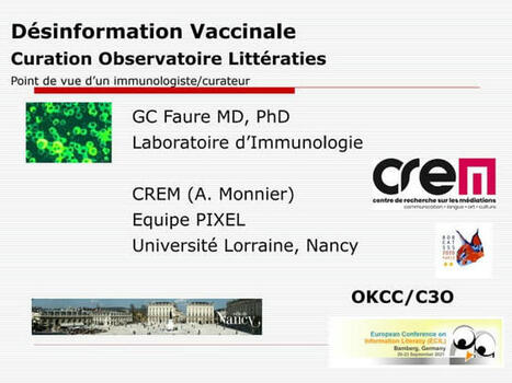 Désinformation Vaccinale. Curation, Observatoire, Littératies | PPT | Hésitations Vaccinales: Observatoire HESIVAXs | Scoop.it