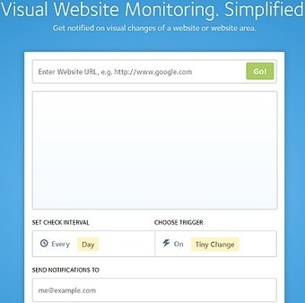 Surveiller les pages web de tout changement par mail - VisualPing | Time to Learn | Scoop.it