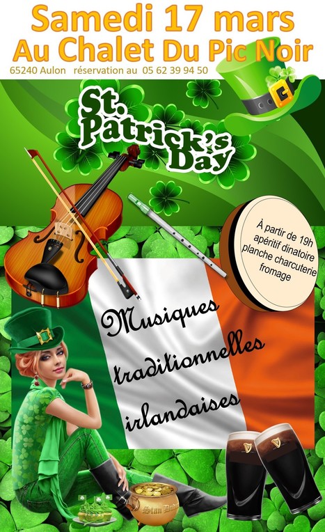 Soirée musicale irlandaise pour la Saint-Patrick à Aulon le 17 mars | Vallées d'Aure & Louron - Pyrénées | Scoop.it