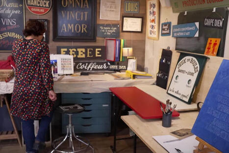 VIDÉO - Elle ressuscite un vieux métier, peintre en lettres : "il y a l'idée de transmettre un savoir-faire" | Découvrir, se former et faire | Scoop.it