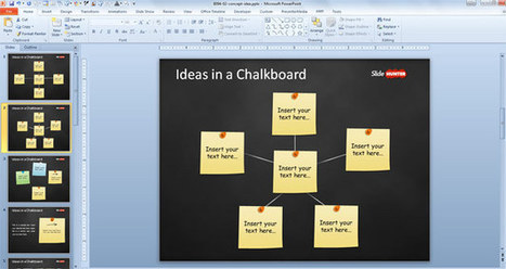 Free Concept Idea Presentation Template for PowerPoint with Post-It in Chalkboard - Free PowerPoint Templates - SlideHunter.com | PowerPoint and Presentations | Scoop.it