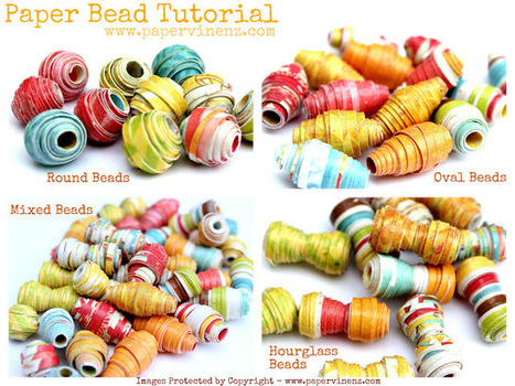 Paper beads: semplici, colorati, creativi | Orecchini Fai da Te: i migliori tutorial | Scoop.it