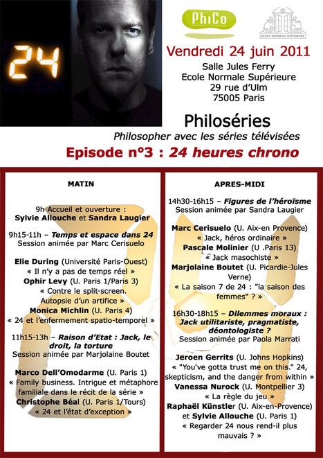 Philoséries - Episode n°3 : 24 heures chrono | Philosophie en France | Scoop.it