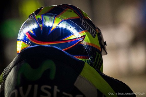 Photos of Valentino Rossi's LED Helmet from Qatar | Ductalk: What's Up In The World Of Ducati | Scoop.it
