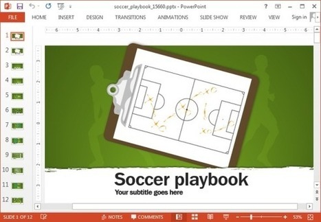 Animated Soccer Playbook PowerPoint Templates | PowerPoint presentations and PPT templates | Scoop.it
