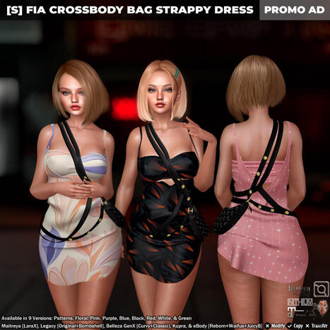 New Release: [S] Fia Crossbody Bag Strappy Dress by [satus Inc] | Teleport Hub - Second Life New Releases / Deals | Second Life Freebies | Scoop.it