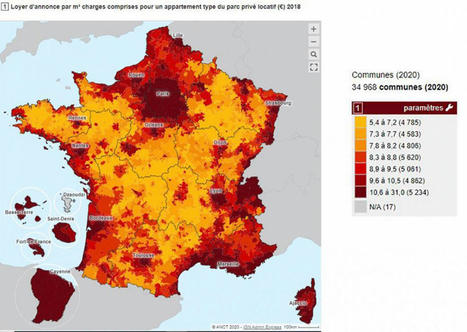 Logement : le ministère publie une carte des loyers, commune par commune | Banque des territoires | La SELECTION du Web | CAUE des Vosges - www.caue88.com | Scoop.it