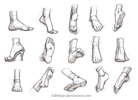 Feet Reference 2 | Drawing References and Resources | Scoop.it