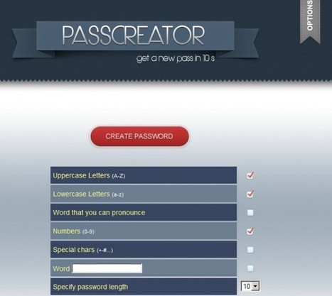 Create A Strong Password In Seconds | Le Top des Applications Web et Logiciels Gratuits | Scoop.it