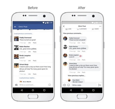 Facebook s'offre un nouveau design sur mobile : photos circulaires, commentaires... - Blog du Modérateur | Smartphones et réseaux sociaux | Scoop.it