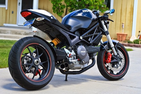 Ducati Monster 696 Cafe Racer - Grease n Gasoline | Cars | Motorcycles | Gadgets | Scoop.it