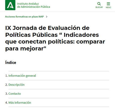 IX Jornada de Evaluaci&oacute;n de Pol&iacute;ticas P&uacute;blicas &ldquo; Indicadores que conectan pol&iacute;ticas: comparar para mejorar" - Junta de Andaluc&iacute;a | Evaluaci&oacute;n de Pol&iacute;ticas P&uacute;blicas - Portal de actualidad y noticias | Scoop.it