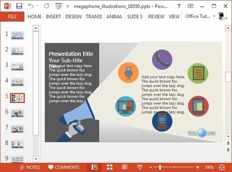 Animated Megaphone PowerPoint Template | PowerPoint Presentation | PowerPoint presentations and PPT templates | Scoop.it