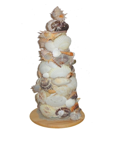 Shell tree beach seashells centerpiece table top | Candy Buffet Weddings, Favors, Events, Food Station Buffets and Tea Parties | Scoop.it