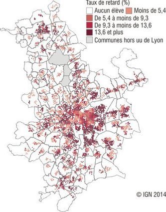 Le retard scolaire à l'entrée en 6e : plus fréquent dans les territoires les plus défavorisés | L'actualité de la politique de la ville | Scoop.it