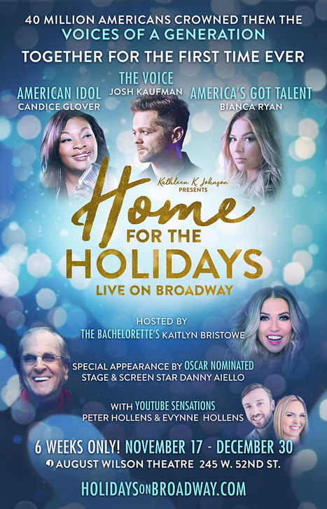 Home for the Holidays: Live on Broadway through Dec 30 | LGBTQ+ Movies, Theatre, FIlm & Music | Scoop.it