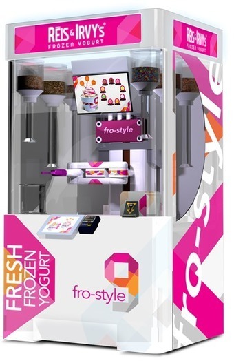 robotic frozen yogurt machine