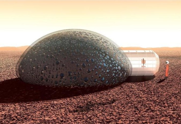 French sci-fi aesthetic comes to 3D-printed Mars habitat - CNET | Machinimania | Scoop.it