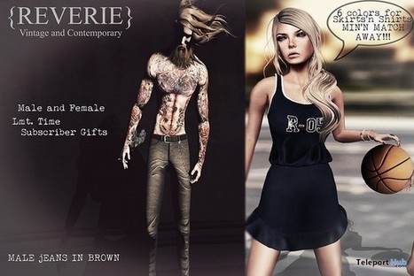 Up The Bracket Male Jeans & Girls of Summer Athletic Outfit Subscriber Gift by Reverie | Teleport Hub - Second Life Freebies | Second Life Freebies | Scoop.it