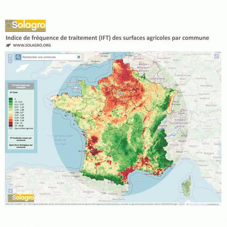 #Carte inédite des #pesticides en France : visualisez facilement l’indicateur de fréquence des traitements sur votre commune ! | Essentiels et SuperFlus | Scoop.it